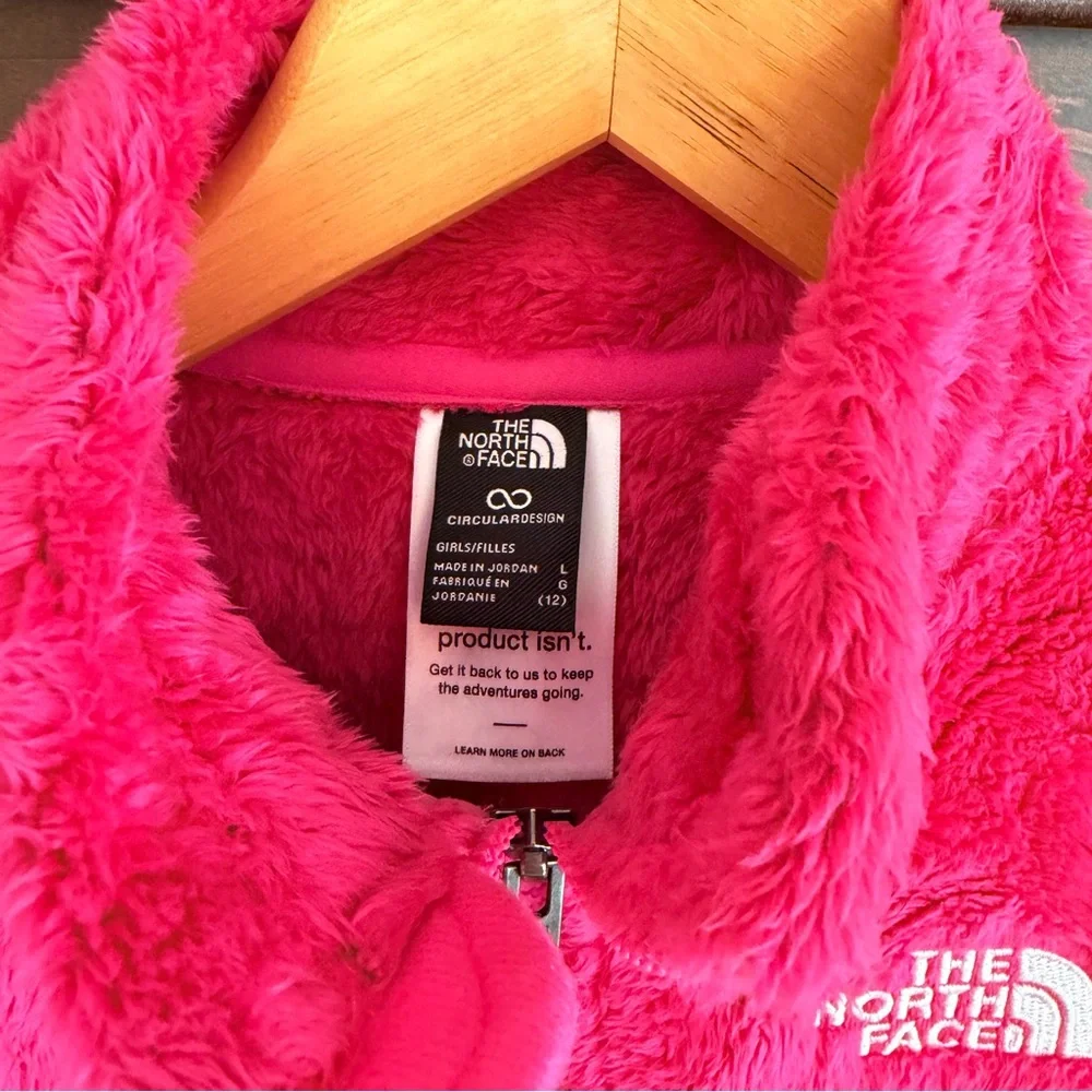 The North Face Girls Pink Fleece Jacket - Picture 3 of 4